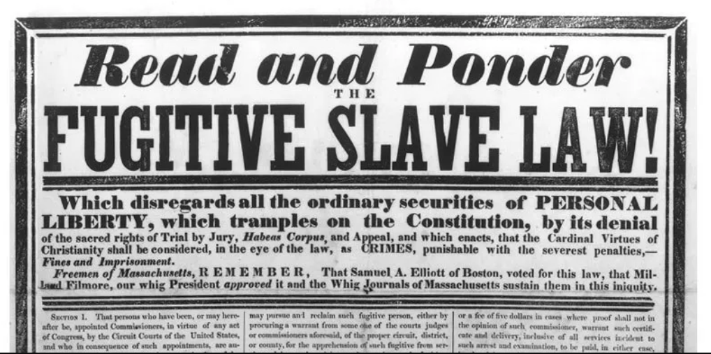 Congress passed Fugitive Slave Law